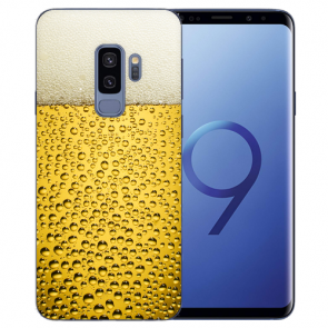 Samsung Galaxy S9 Plus TPU Silikon Hülle mit Bier Bilddruck