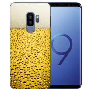 Samsung Galaxy S9 Plus TPU Silikon Hülle mit Bier Bilddruck 