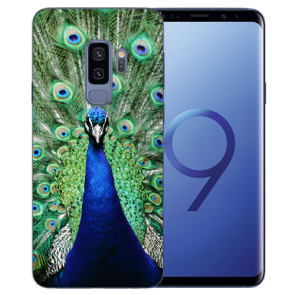 Samsung Galaxy S9 Plus TPU-Silikonhülle mit Pfau Bilddruck