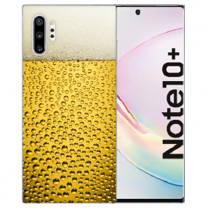 Samsung Galaxy Note 10 Plus Silikon TPU Hülle mit Bier Fotodruck 