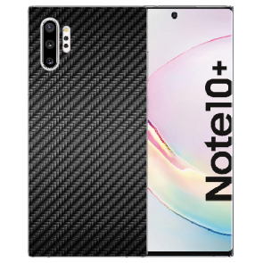 Silikon Hülle mit Carbon Optik Fotodruck für Samsung Galaxy Note 10 Plus 