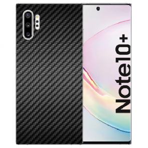Silikon Hülle mit Carbon Optik Fotodruck für Samsung Galaxy Note 10 Plus