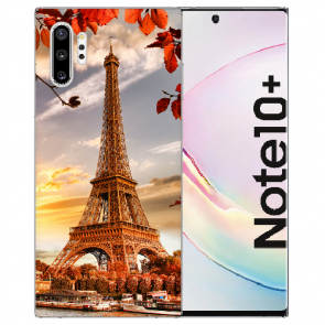 Samsung Galaxy Note 10 Plus TPU Hülle mit Fotodruck Eiffelturm