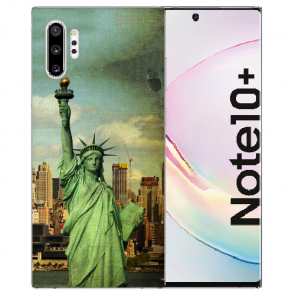 Samsung Galaxy Note 10 + TPU Hülle mit Fotodruck Freiheitsstatue