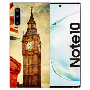 Samsung Galaxy Note 10 Silikonhülle TPU mit Big Ben London Fotodruck