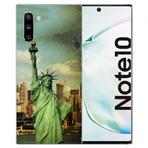 Samsung Galaxy Note 10 Silikonhülle TPU mit Fotodruck Freiheitsstatue