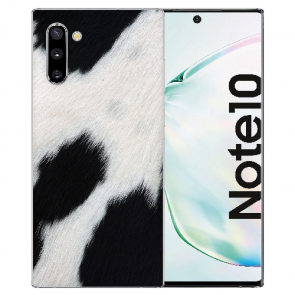 Silikonhülle TPU für Samsung Galaxy Note 10 mit Kuhmuster Foto Druck