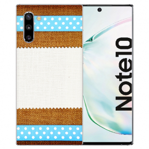Samsung Galaxy Note 10 Silikon TPU Hülle mit Fotodruck Muster Etui