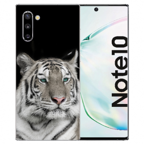 Silikonhülle TPU Case für Samsung Galaxy Note 10 mit Tiger Foto Druck