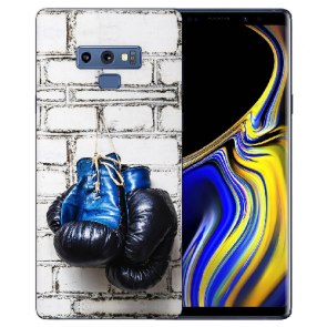 Samsung Galaxy Note 9 Silikon TPU Hülle mit Boxhandschuhe Bilddruck