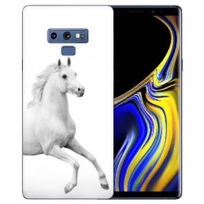 Samsung Galaxy Note 9 Silikon TPU Schutzhülle mit Pferd Foto Druck