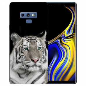 Samsung Galaxy Note 9 Silikon TPU Schutzhülle mit Tiger Foto Druck