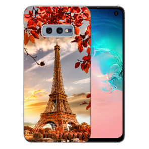 Samsung Galaxy S10e Silikon TPU mit Bilddruck Eiffelturm