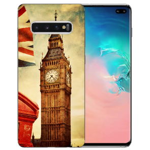 Samsung Galaxy S10 Plus TPU Silikon Hülle mit Bilddruck Big Ben London