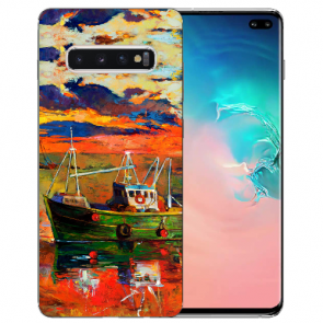 Silikon TPU Hülle mit Gemälde Bilddruck für Samsung Galaxy S10 Plus