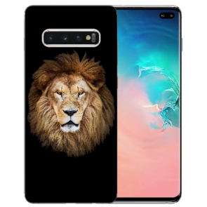 TPU Schutzhülle für Samsung Galaxy S10 Plus mit Bilddruck Löwe