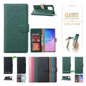 Samsung Galaxy S21 Plus Handy Schutzhülle mit Displayschutz Glas in Grün