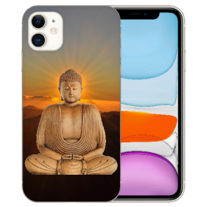 Handy Hülle Silikon TPU für iPhone 11 mit Frieden buddha Bilddruck 