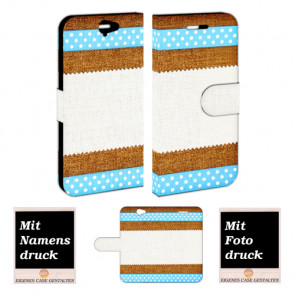 HTC One A9 Personalisierte Handy Tasche mit Bild Druck Muster 