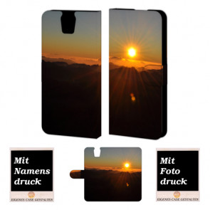 HTC One E9 Plus Sonnenaufgang Handy Tasche Hülle Foto Bild Druck