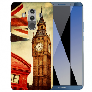 Huawei Mate 10 Pro Silikon TPU Handy Hülle mit Bilddruck Big Ben London