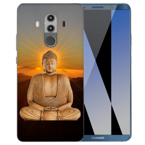 Huawei Mate 10 Pro Silikon TPU Hülle mit Bilddruck Frieden buddha Case