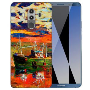 Silikon TPU Hülle mit Bilddruck Gemälde für Huawei Mate 10 Pro Case