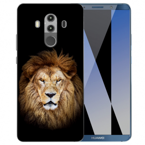 Huawei Mate 10 Pro Schutzhülle Silikon TPU mit Löwe Namen Bilddruck