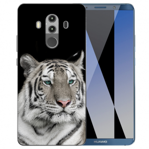 Schutzhülle Huawei Mate 10 Pro Silikon TPU mit Tiger Namen Bilddruck