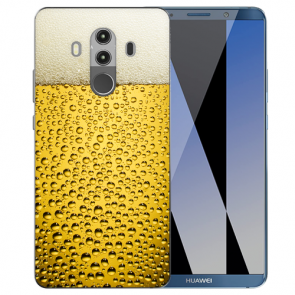 Huawei Mate 10 Pro Silikon TPU Handy Hülle mit Bilddruck Bier