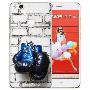 Huawei P10 Lite Silikon Schutzhülle TPU mit Boxhandschuhe Bilddruck 