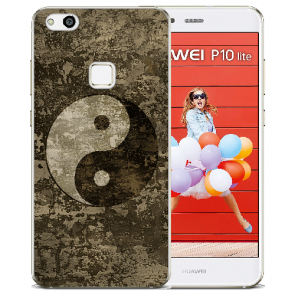 Huawei P10 Lite Silikon Schutzhülle TPU mit Bilddruck Yin Yang