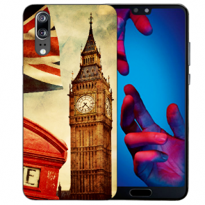 Huawei P20 Schutzhülle Silikon TPU Hülle mit Big Ben London Fotodruck 