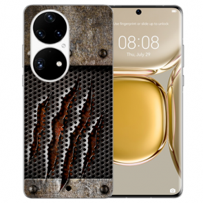 Schutzhülle Silikon TPU für Huawei P50 Handy Hülle mit Fotodruck Monster-Kralle