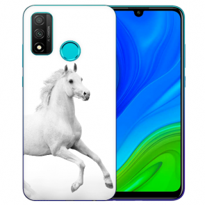 Huawei P Smart 2020 TPU Hülle mit Fotodruck Pferd Etui