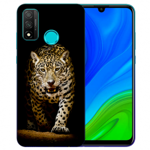Huawei P Smart 2020 TPU Hülle mit Fotodruck Leopard bei der Jagd Etui