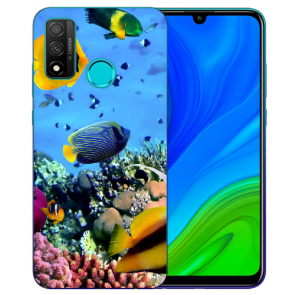 Huawei P Smart 2020 TPU Hülle mit Fotodruck Korallenfische Etui