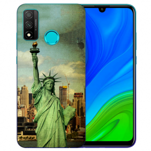 Huawei P Smart 2020 TPU Hülle mit Fotodruck Freiheitsstatue Etui