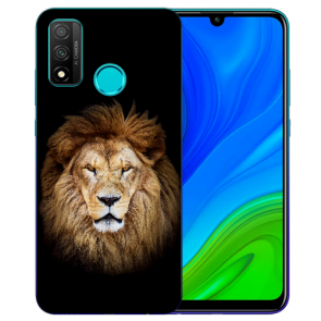 Huawei P Smart 2020 TPU Hülle mit Fotodruck Löwenkopf Etui
