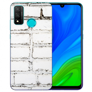 Huawei P Smart 2020 TPU Hülle mit Fotodruck Weiße Mauer Etui