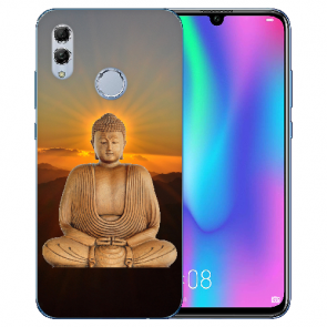 Huawei Honor 10 Lite Silikon TPU Hülle mit Bilddruck Frieden buddha Etui