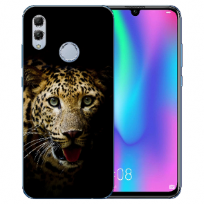 Huawei Honor 10 Lite Silikon Schutzhülle TPU mit Leopard Bilddruck