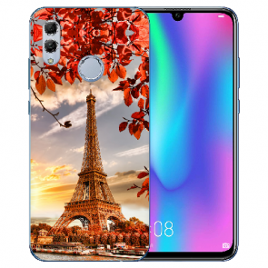 Huawei Honor 10 Lite Silikon TPU Hülle mit Bilddruck Eiffelturm