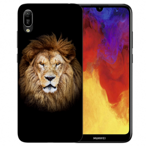 Silikon TPU Schutzhülle mit Löwe Bilddruck für Huawei Y6 (2019)