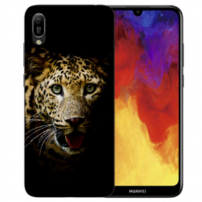 Huawei Y5 (2019) Silikon TPU Schutzhülle mit Leopard Bilddruck