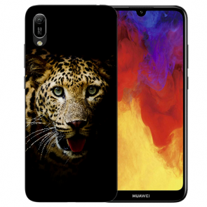 Silikon TPU Schutzhülle mit Leopard Bilddruck für Huawei Y6 (2019)