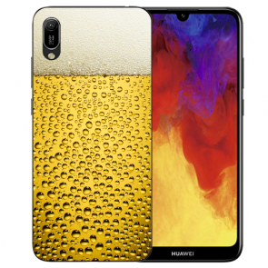 Huawei Y6 (2019) Silikon TPU Schutzhülle mit Bier Bilddruck Case