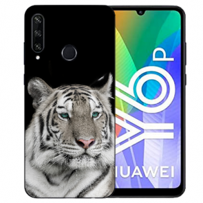 Huawei Y6P (2020) TPU Hülle mit Fotodruck Tiger Etui