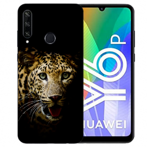 Huawei Y6P (2020) TPU Hülle mit Fotodruck Leopard Etui