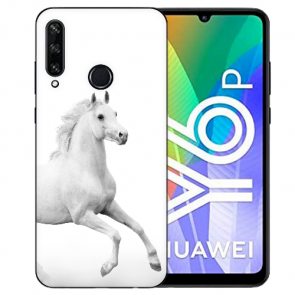 Huawei Y6P (2020) TPU Hülle mit Fotodruck Pferd Etui